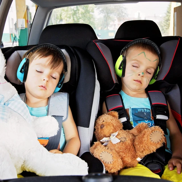 Alt view image 5 of 6 - 6 Pcs Kids Ear Protection Noise Cancelling Earmuffs Bulk 27dB Adjustable Earmuffs Noise Reduction Headphones Autism Child (Blue,Green,Pink)