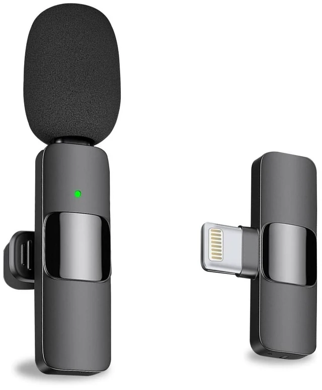 Main image of Wireless Mini Microphone for iPhone - Lavalier Lapel Mic for Audio Video Recording - Clip on Content Creator Microphones for YouTube Tiktok Podcast Vlogging(Lightning Only)