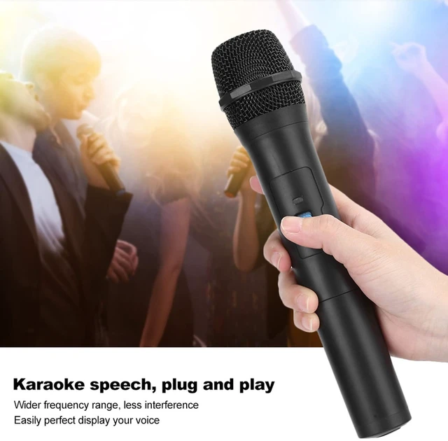 Alt view image 4 of 7 - VHF Wireless Microphone System, 2-in-1 Handheld Dynamic Mic with USB | Built-in USB Receiver for Instant Use, VHF Wide Range, Stable Signal up to 5m