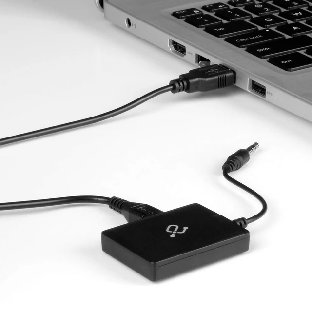 Alt view image 7 of 7 - iStream AIS01F Bluetooth Audio Receiver Adapter w/ Attached Cable for Smart Phone to Home Stereo, Car, Speakers