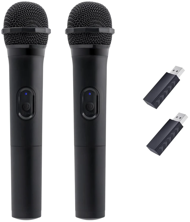 Main image of 2 Pack Wireless USB Gaming Microphone Compatible with Xbox Series X/S, PS5, Switch OLED, NS Switch/Switch2, PC, PS4, PS3, PS2, Xbox One X/S, Xbox One, Xbox 360, Wii