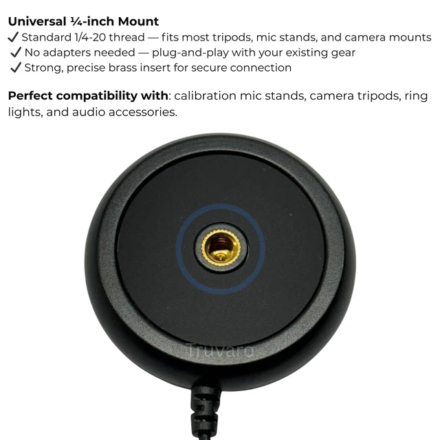 Alt view image 3 of 7 - Calibration Microphone for Onkyo Pioneer Denon Marantz Yamaha Integra Sony | Onkyo Series TX-RZ SR SA NR DS HT-R NR555 NR6050 NR646 NR545 NR676 NR656, Pioneer VSX AXD SC XXD