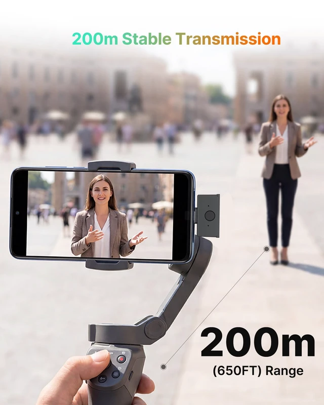 Alt view image 7 of 7 - Air SE Wireless Mini Microphone for iPhone 17/16/15 & Android, 48kHz/24-bit, AI Noise Cancellation, Clip on Content Creator Microphones for Interview YouTube TikTok Vlogging (2TX + USB-C RX)