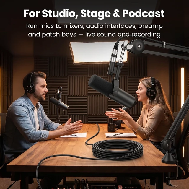 Alt view image 4 of 7 - Dual Shielding for Podcasters Streamers Mixers Powered Speakers and Desktop Audio Gear