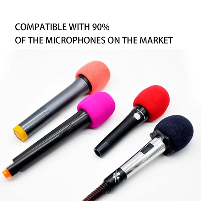 Alt view image 4 of 7 - Pop Filter for Microphone Foam Microphone Covers Disposable Mic Covers for Microphones, 20Pcs Colorful Mic Windscreen Reusable Mic Foam Covers