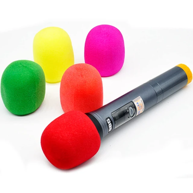 Alt view image 7 of 7 - Pop Filter for Microphone Foam Microphone Covers Disposable Mic Covers for Microphones, 20Pcs Colorful Mic Windscreen Reusable Mic Foam Covers