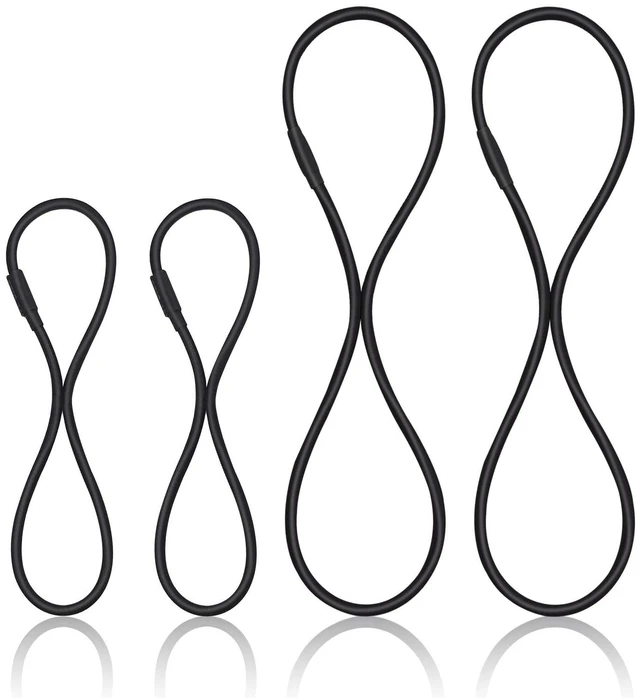 Main image of Universal Elastic Bands Replacement, Anti-aging Rubber Ring for Microphone Shock Mount Holder Clamp Clip, Set of 4 (Black)