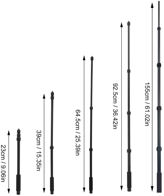 Alt view image 6 of 7 - Mic Boom Arm, 1/4 Inch Screw Mic Boom Pole Locking System High Durability for Interview for TV Applications for Video Production(5 knots)