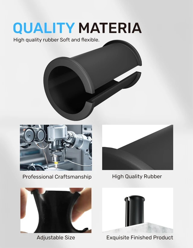 Alt view image 5 of 7 - Shotgun Microphone Shock Mount Rubber Sleeve, 5 Pack for Shotgun Mics | Compatible with Sony Camcorder FX3, FS7, FX6, FX8, FX9, NX80, FS5, Rode NTG, and Sennheiser MKH Shotgun Mics and More