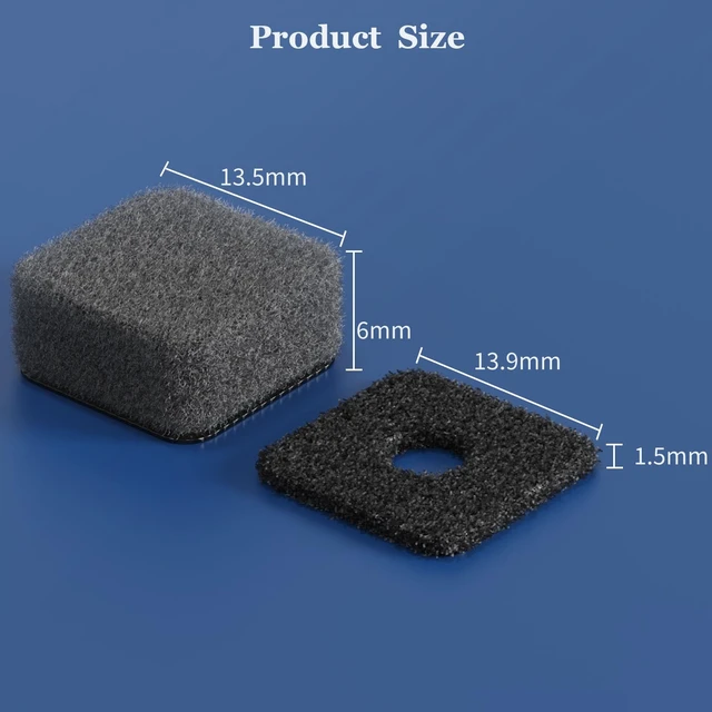 Alt view image 7 of 7 - 6pcs Mic Wind Muff for Insta 360 X6 / X5 / X4 / X3