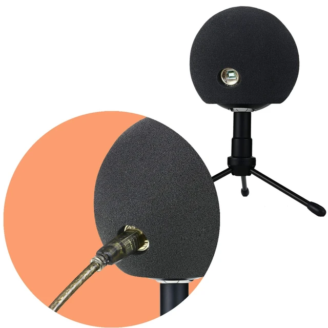 Alt view image 2 of 7 - Blue Snowball Pop Filter Windscreen - Professional Snowball iCE Mic Foam Wind Cover Windshield Pop Filter for Recordings, Broadcasting, Singing