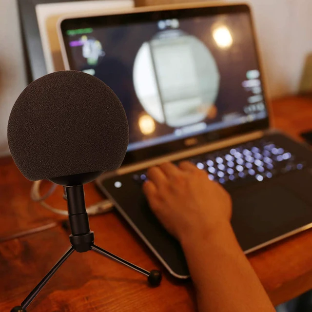 Alt view image 7 of 7 - Blue Snowball Pop Filter Windscreen - Professional Snowball iCE Mic Foam Wind Cover Windshield Pop Filter for Recordings, Broadcasting, Singing