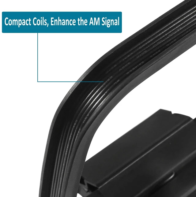 Alt view image 4 of 7 - FM Radio Antenna 75 Ohm FM Antenna FM Coax Antenna and AM Loop Antenna with 3 Connectors for Indoor Home Stereo Receiver AV Audio Home Theater Receiver Power