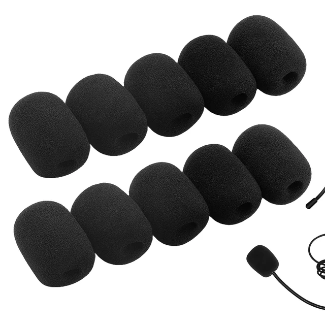Main image of 30 Pcs Lapel Microphone Windscreen,Headset Windscreen, Mic Foam Covers Lavalier Microphone Windscreen