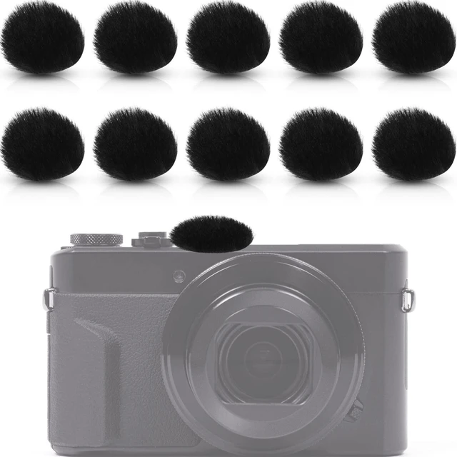Main image of 10 Pieces Camera Mic Windscreen Furry Camera Wind Muff Wind Cover Built in Microphone Outdoor Filter for DSLRs Mic Outdoor Windshield