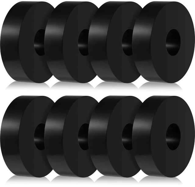 Main image of 8 Pcs Rubber Isolation Pads Thick Rubber Washers 1.5 Inch OD | 0.5 Inch ID 0.4 Inch Thick, Mechanical Vibration Damping Pads, Anti Vibration Isolation Isolator Washer, Large Rubber Washers