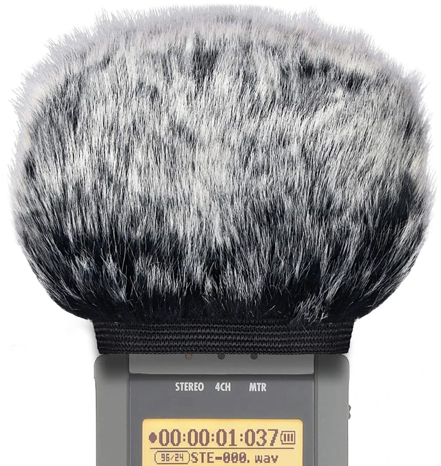 Main image of Microphone Windscreen Muff for Zoom H4N Portable Digital Recorders - Outdoor Mic Windshield Wind Cover Pop Filter