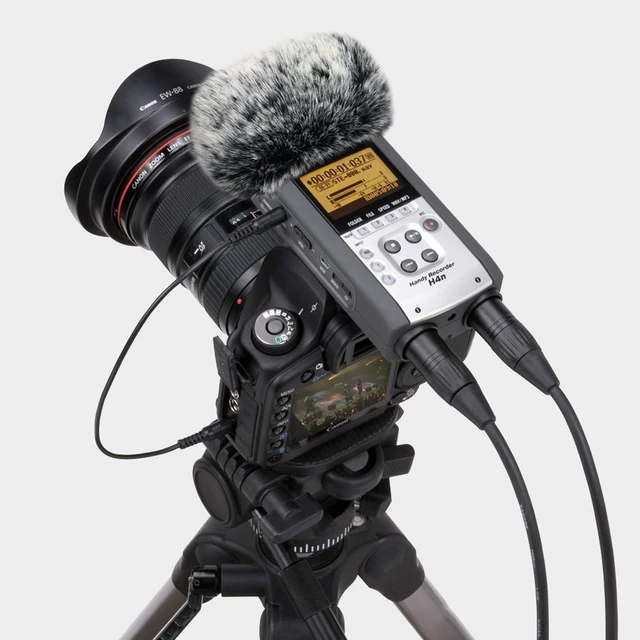 Alt view image 6 of 7 - Microphone Windscreen Muff for Zoom H4N Portable Digital Recorders - Outdoor Mic Windshield Wind Cover Pop Filter