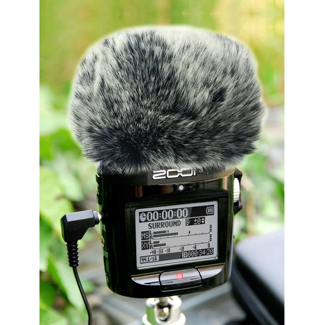 Alt view image 7 of 7 - Microphone Windscreen Muff for Zoom H4N Portable Digital Recorders - Outdoor Mic Windshield Wind Cover Pop Filter