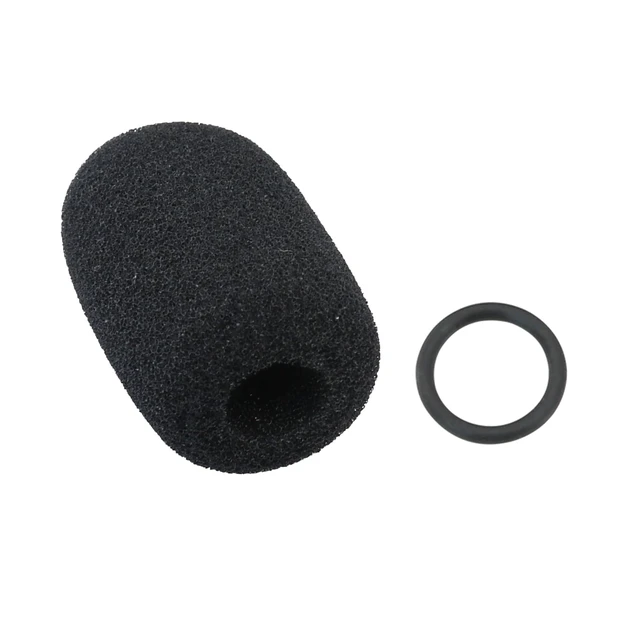 Alt view image 3 of 7 - Headset Microphone Foam Covers Windscreen Replacement for Tactical Communication Headset Boom Mic (5 Pack & O-Rings)