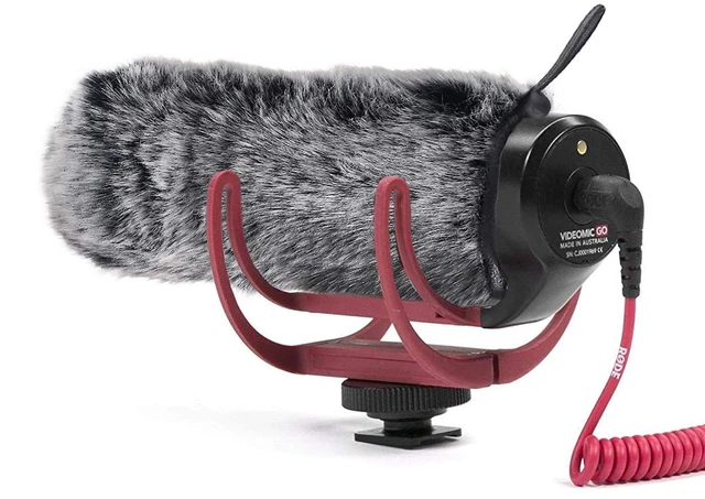 Main image of Microphone Deadcat Windscreen - Outdoor Wind Shield Mic Windshield Muff Fur Custom Fit for Rode VideoMic GO Camera Microphone