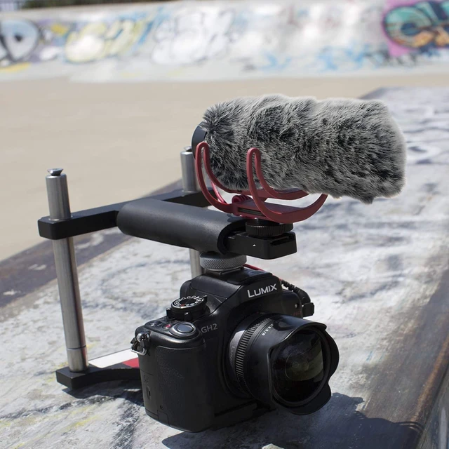 Alt view image 5 of 7 - Microphone Deadcat Windscreen - Outdoor Wind Shield Mic Windshield Muff Fur Custom Fit for Rode VideoMic GO Camera Microphone