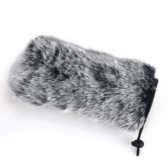 Alt view image 7 of 7 - Microphone Deadcat Windscreen - Outdoor Wind Shield Mic Windshield Muff Fur Custom Fit for Rode VideoMic GO Camera Microphone