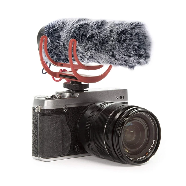 Alt view image 6 of 7 - Microphone Deadcat Windscreen - Outdoor Wind Shield Mic Windshield Muff Fur Custom Fit for Rode VideoMic GO Camera Microphone