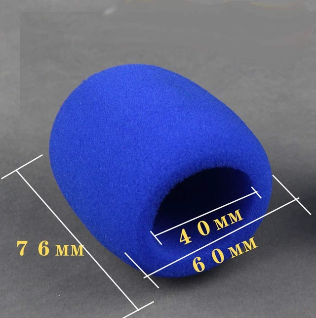 Alt view image 2 of 6 - 12 Pieces Shakeproof Anti-Rolling Handheld Microphone Windscreen Foam Cover & Mic Protection Silicone Ring & Bottom Rod Sleeve Holder Set for KTV Device(Color Random)