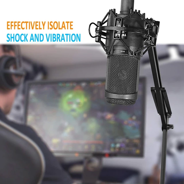 Alt view image 3 of 7 - AT2020 Shock Mount, Shock Mount Stand Reduces Vibration Noise for Audio Technica AT2020 AT2035 AT4040 AT2020USB ATR2500x Condenser Micphone