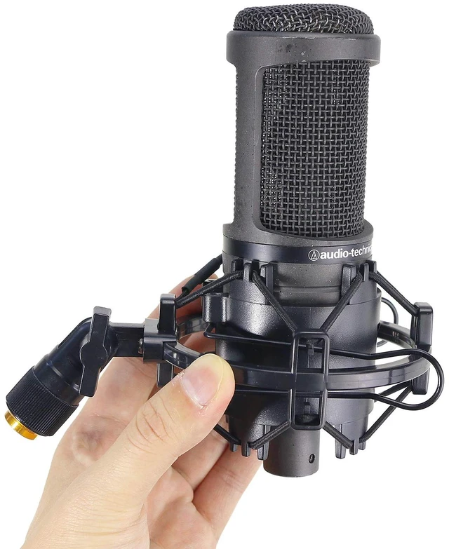 Alt view image 7 of 7 - AT2020 Shock Mount, Shock Mount Stand Reduces Vibration Noise for Audio Technica AT2020 AT2035 AT4040 AT2020USB ATR2500x Condenser Micphone