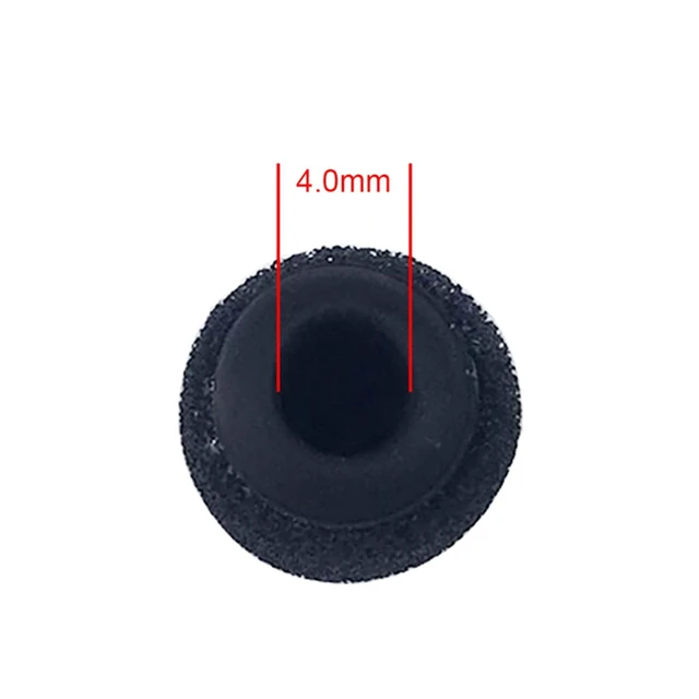 Alt view image 2 of 7 - 2pcs Foam Windscreen Covers/Pop Filter/Wind Shield with Silicone Holder Compatible for RODE Smartlav Lavalier Mic with Diameter of 4-5.0mm (Black)