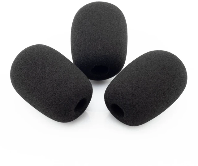 Main image of WindScreen RK412WS Snap-Fit Wind Screen Replacement for Shure MX412 MX418 MX405 MX410 MX415 MX412 Gooseneck Microphone Pop Filter 3pack Mic Cover Foam