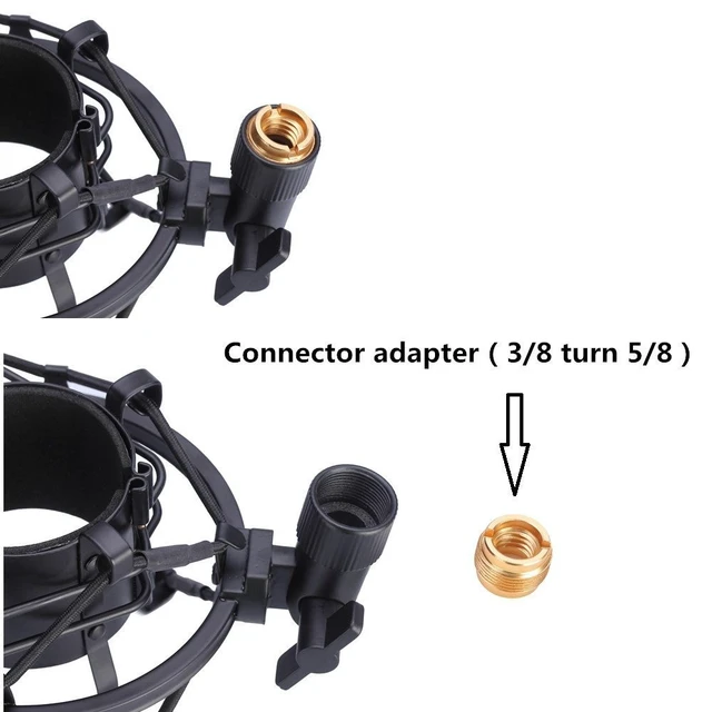 Alt view image 4 of 7 - Black Universal Microphone Shock Mount for Large Diameter Diameter 48-51mm Condenser Microphone Metal Construction