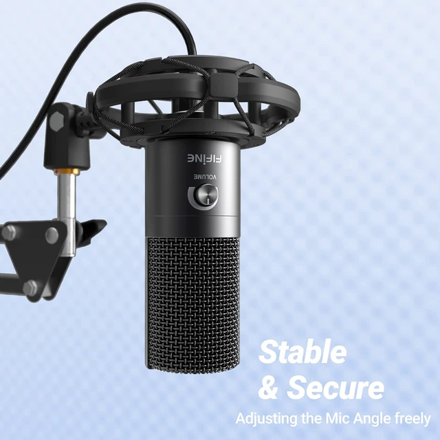 Alt view image 4 of 6 - SK1 Vibration Reduction Microphone Shock Mount Holder for Desk Stand | Mic Mount Holder, Noise Elimination, with Thumbscrew, Pivot mount for Boom Arm