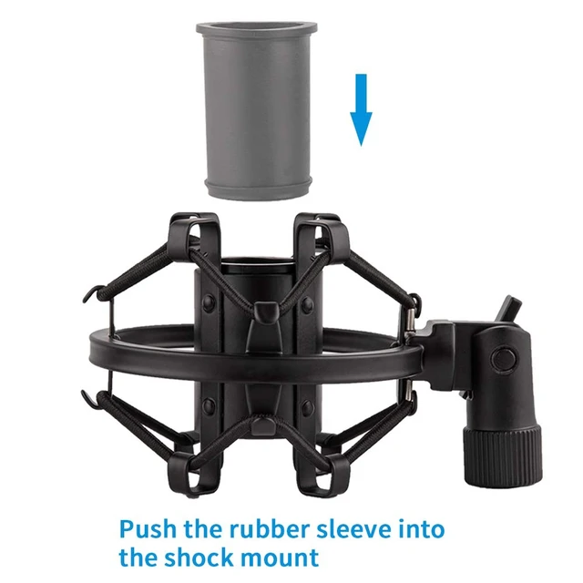 Alt view image 5 of 7 - Microphone Shock Mount for 21mm-23mm Small Diameter Size Instrument Condenser Mic or Shotgun Mic like Rode NTG-1 NTG-2