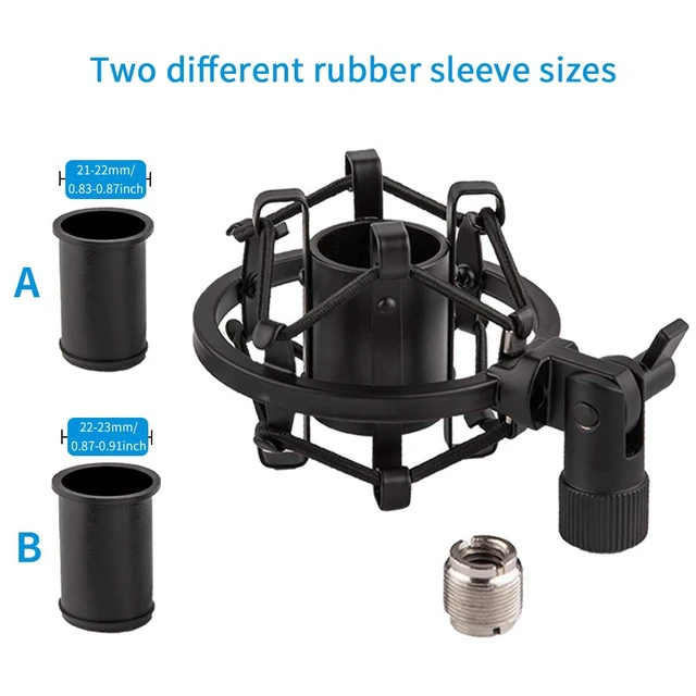 Alt view image 6 of 7 - Microphone Shock Mount for 21mm-23mm Small Diameter Size Instrument Condenser Mic or Shotgun Mic like Rode NTG-1 NTG-2