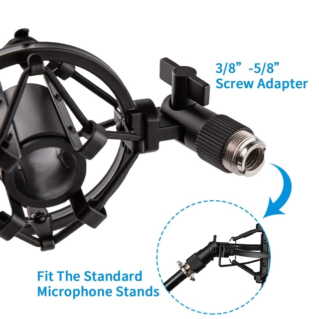 Alt view image 7 of 7 - Microphone Shock Mount for 21mm-23mm Small Diameter Size Instrument Condenser Mic or Shotgun Mic like Rode NTG-1 NTG-2