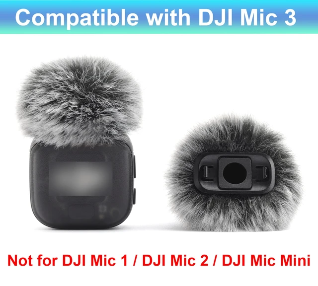 Alt view image 2 of 5 - MIC 3 accessories for Dji Mic 3 Windscreen, 2 Pack Grey | Mic3 microphone windshield for Dji Mic 3 Wind Cover Pop Filter, Not for Dji Mic 1, 2 and Mini