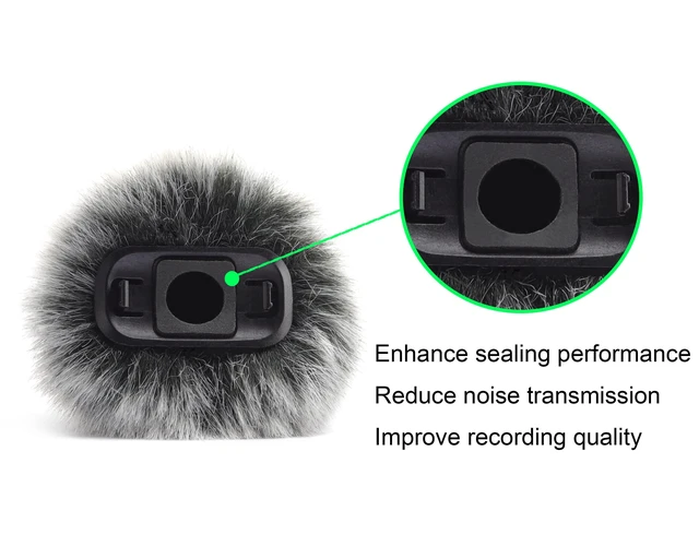 Alt view image 3 of 5 - MIC 3 accessories for Dji Mic 3 Windscreen, 2 Pack Grey | Mic3 microphone windshield for Dji Mic 3 Wind Cover Pop Filter, Not for Dji Mic 1, 2 and Mini
