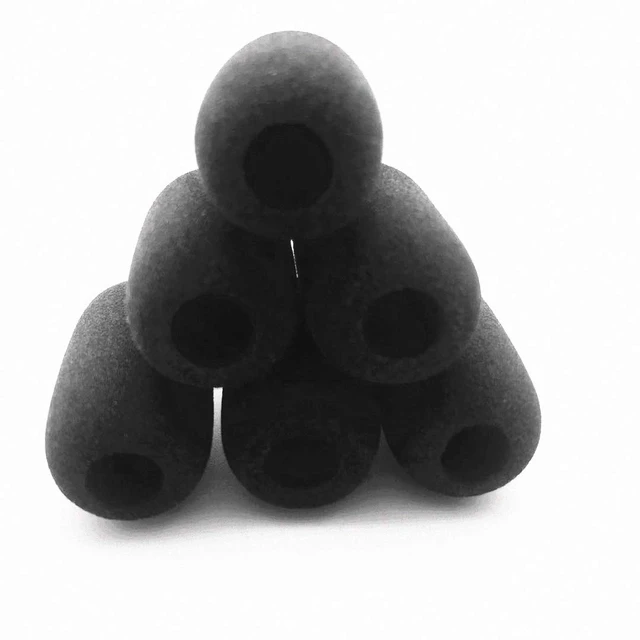 Alt view image 5 of 5 - Microphone Covers Compatible with Lightspeed Aviation Pilot Headset Mic Windshield Foam Sponge Windscreen Pack of 10 x