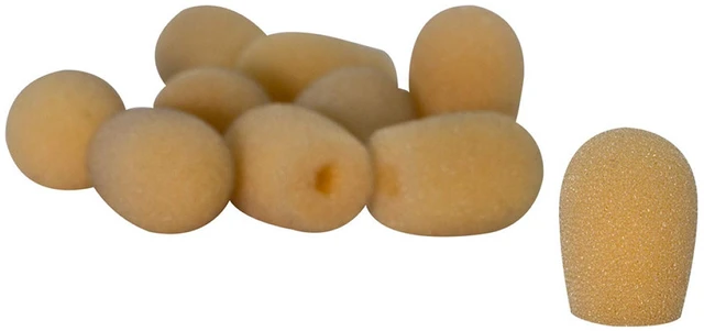 Main image of ASWS20N10 Tan Windscreens for Headset Microphones, 10 Pack