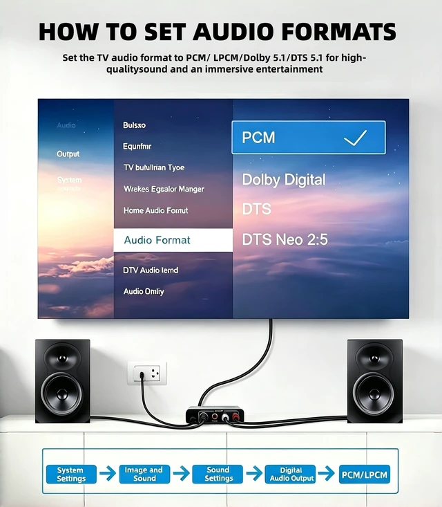 Alt view image 7 of 7 - HDMI ARC Audio Extractor Converter for HDTV Soundbar Speaker Amplifier | 192KHz Digital to Analog Audio Converter supports Optical, Coaxial, RCA and 3.5mm audio output for Home Theater System