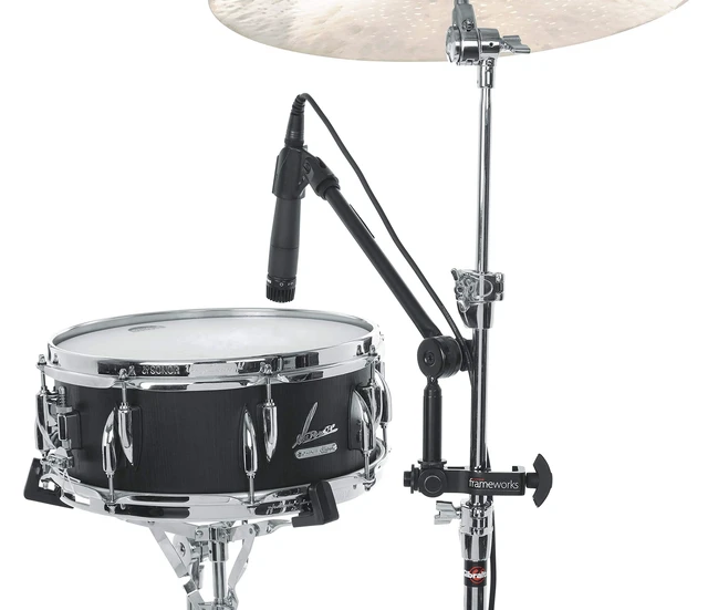 Alt view image 5 of 7 - Adjustable Angled Mini Boom Arm with Interlocking Design, 9" Boom Arm (GFW-MIC-CLMPBM9)