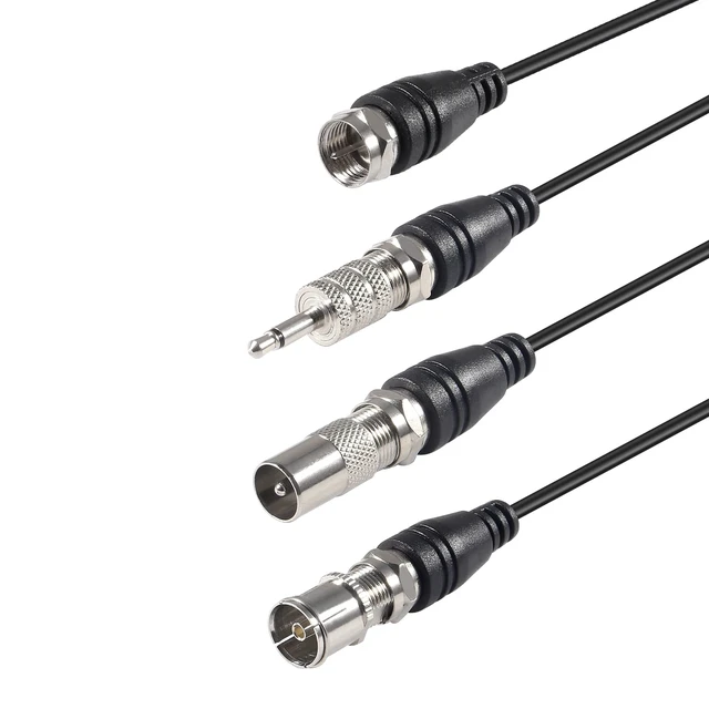 Alt view image 3 of 6 - FM Radio Antenna Adhesive Mounting FM Radio FM Dipole Antenna for Stereo Receiver Indoor Music System FM Radio Home Stereo Receiver AV Audio