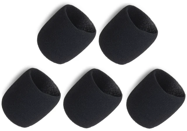 Main image of Replacement Beta87 Microphone Inner Windscreen Windsock for Shure BETA 87A Supercardioid Single-Element Vocal Condenser Microphone for Studio Recording, Handheld mic Windshield, Black 5 Pack