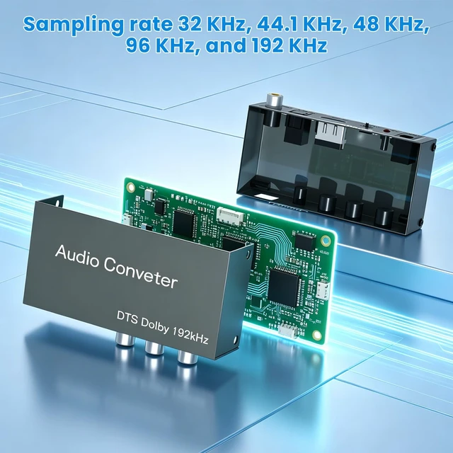 Alt view image 6 of 7 - 192KHz HDMI ARC Audio Extractor, Digital to Analog Audio Converter, DAC Audio Converter, Optical/SPDIF Coaxial HDMI ARC to Optical/SPDIF Coaxial Stereo L/R 3.5mm Jack for TV Soundbar Headphones