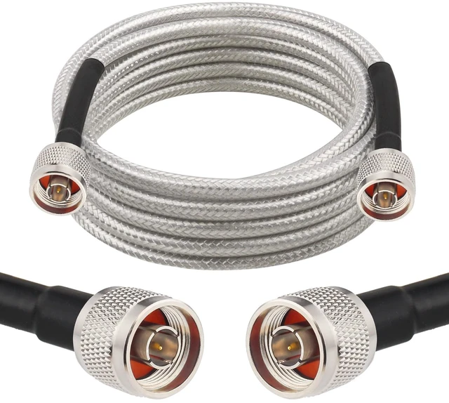 Main image of RG8X N Male to N Male Cable 10FT,Ultra Low Loss N Cable 50 ohm RG8X Stranded Core for WiFi Router,Amplifier,Antenna,Signal Booster Use