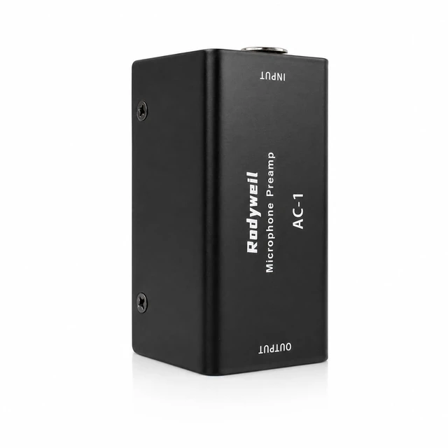 Alt view image 3 of 7 - AC-1 In Line Mic Preamp for Dyanmic Microphone | 25db Clean Gain,-120dbV EIN,48V Power Required,Dynamic & Ribbon Mic Only
