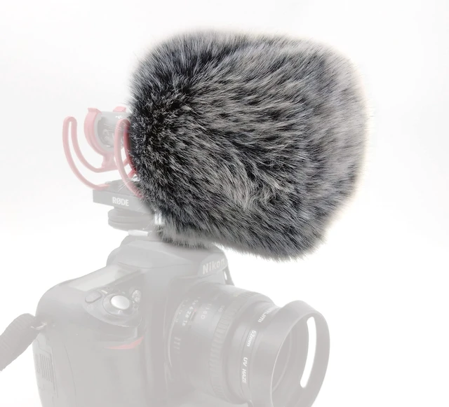 Alt view image 6 of 6 - Fur Windscreen Wind Shield for Rode VideoMic GO II 2 VMGOII VideoMicro II | Microphone Windshield, Dead Cat, Accessories